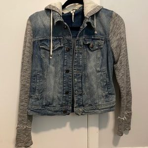 Medium Hooded Free People Jean Jacket